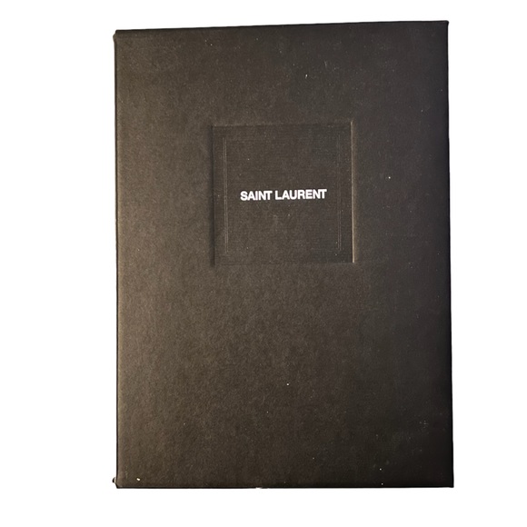 Saint Laurent Flip Top Shoe Box with Tissue and Authenticity Card and Book - Picture 7 of 8